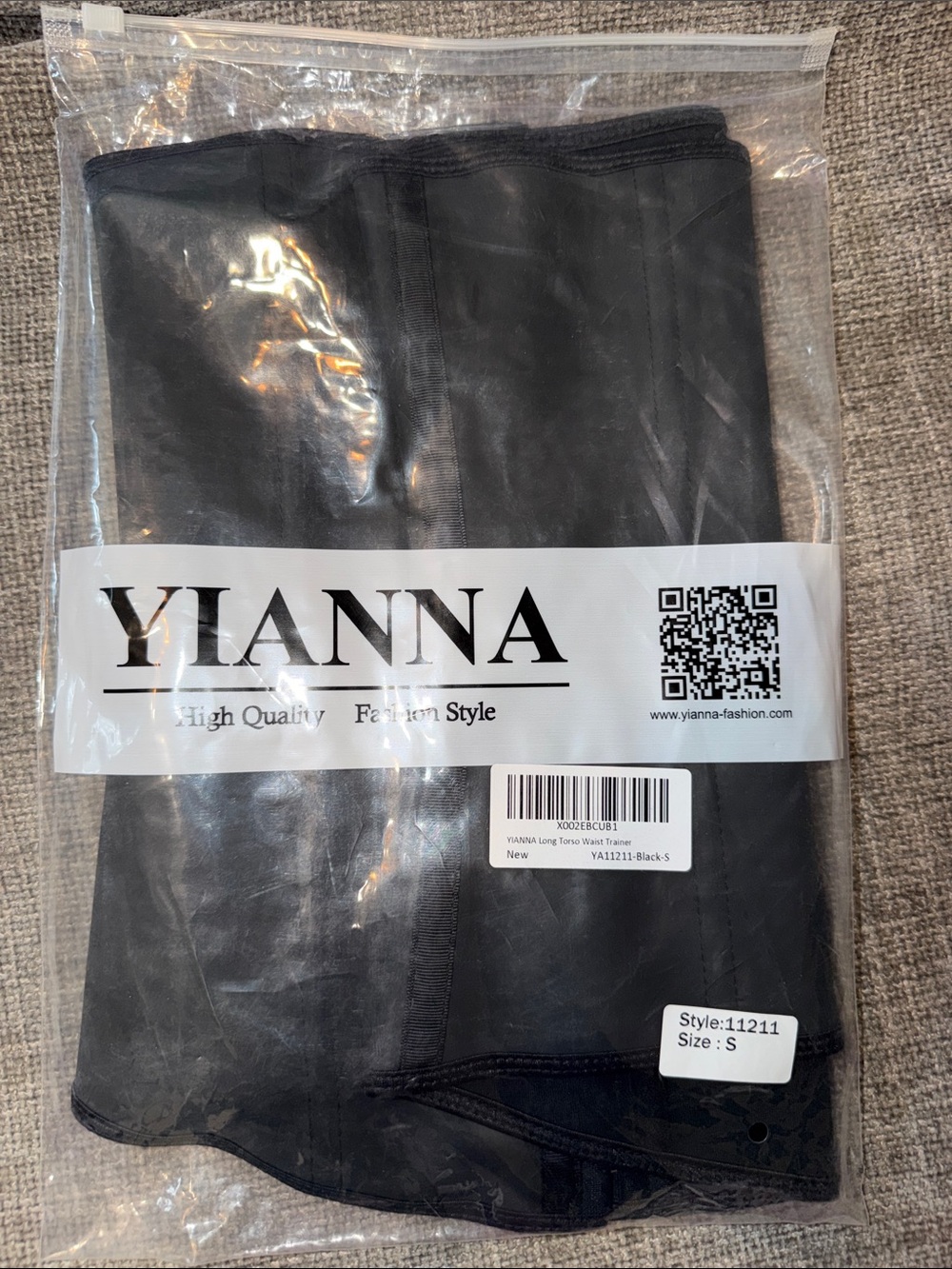 YIANNA Black Waist Trainer Shapewear